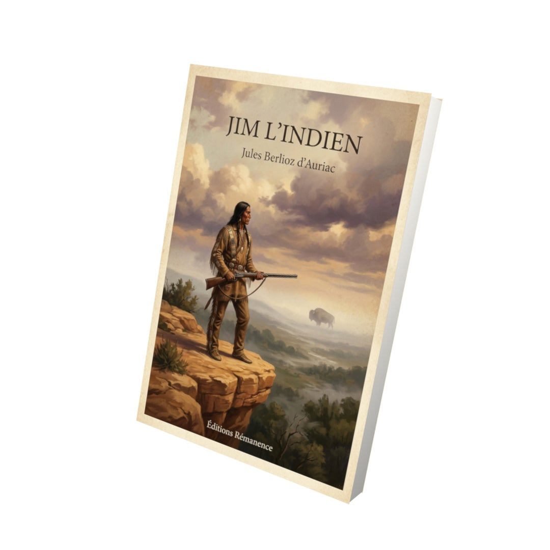 Livre Jim l'indien - Jules Berlioz d'Auriac - Vue 3D - Editions Remanence