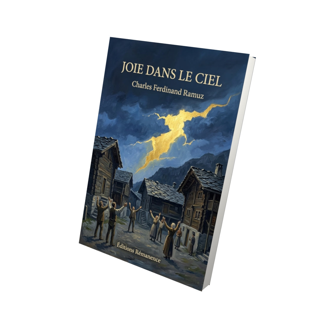Livre Joie dans le ciel par Charles Ferdinand Ramuz - Vue 3D - Editions Remanence
