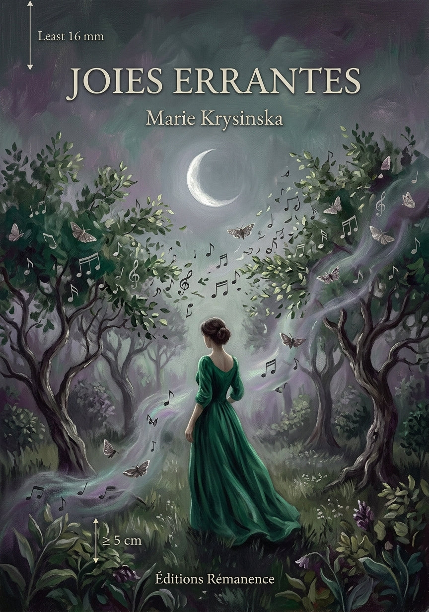 Livre Joies errantes par Marie Krysinska - Couverture - Editions Remanence