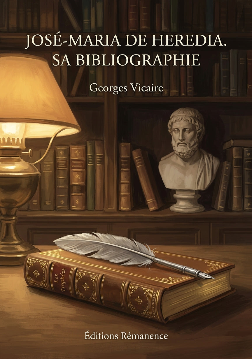 Livre José-Maria de Heredia. Sa bibliographie par Georges Vicaire - Couverture - Editions Remanence