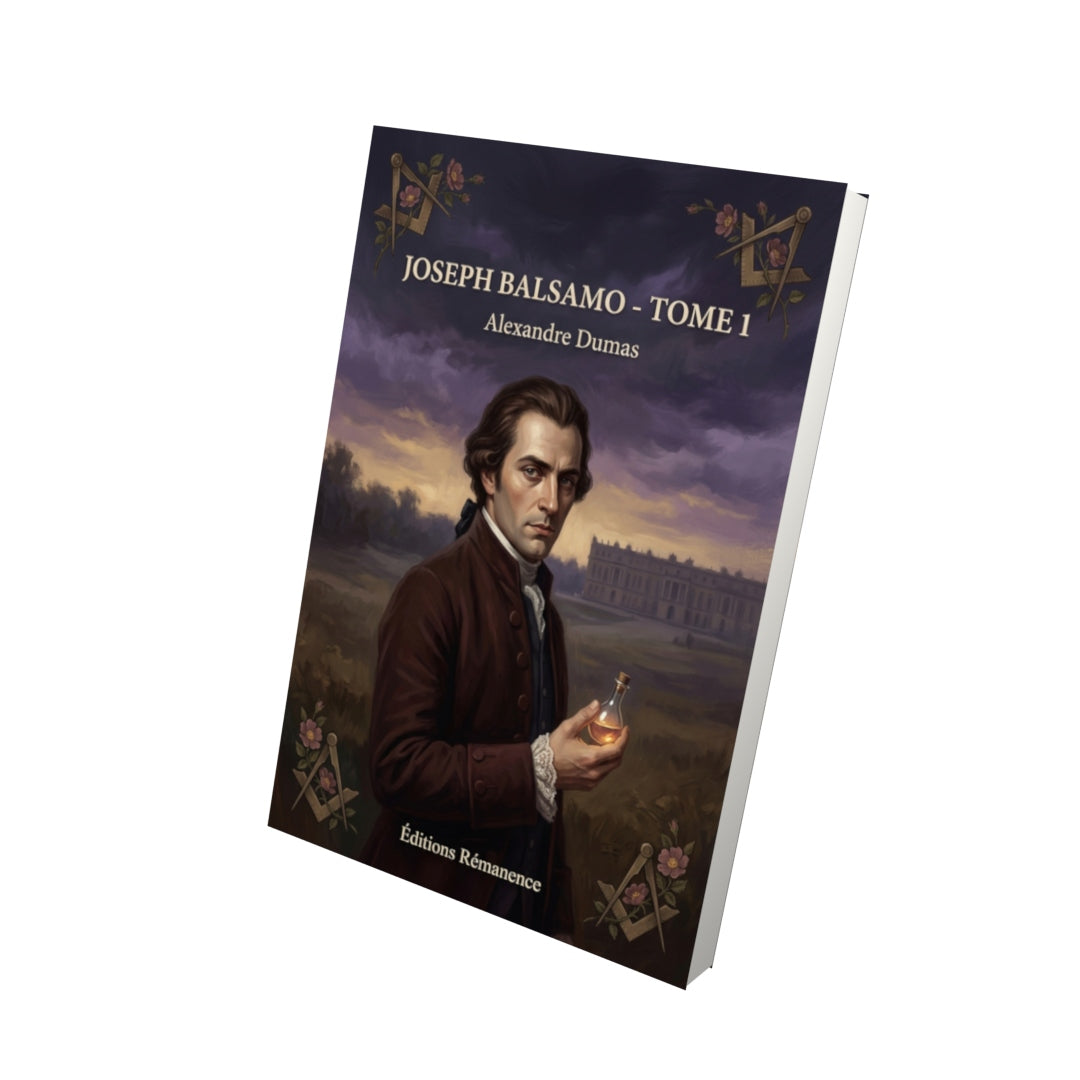 Livre Joseph Balsamo - Tome 1 par Alexandre Dumas - Vue 3D - Editions Remanence
