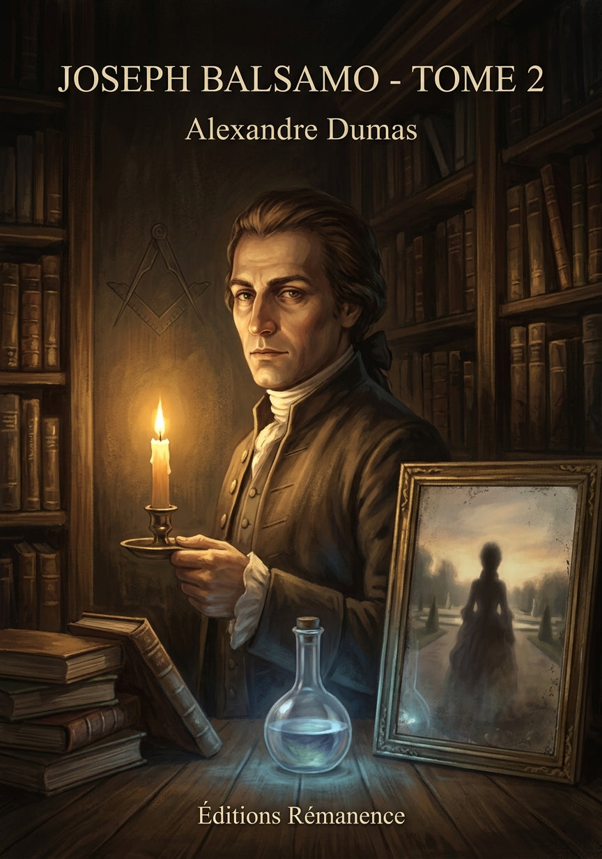 Livre Joseph Balsamo - Tome 2 par Alexandre Dumas - Couverture - Editions Remanence