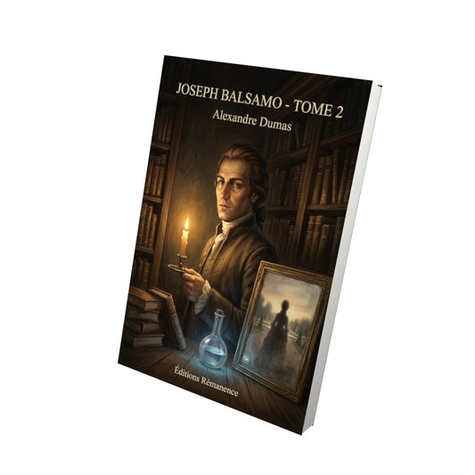 Livre Joseph Balsamo - Tome 2 par Alexandre Dumas - Vue 3D - Editions Remanence