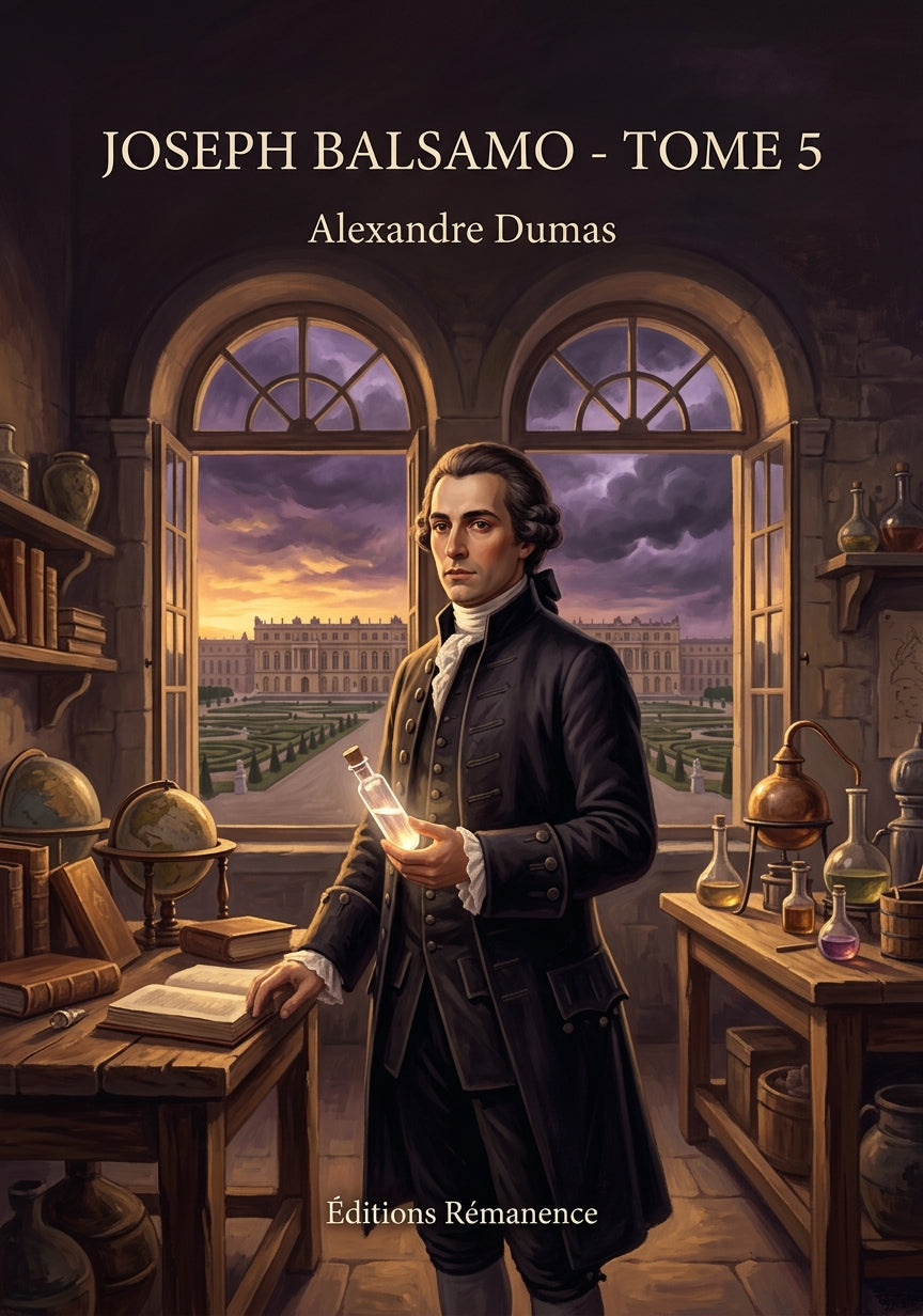 Livre Joseph Balsamo - Tome 5 par Alexandre Dumas - Couverture - Editions Remanence