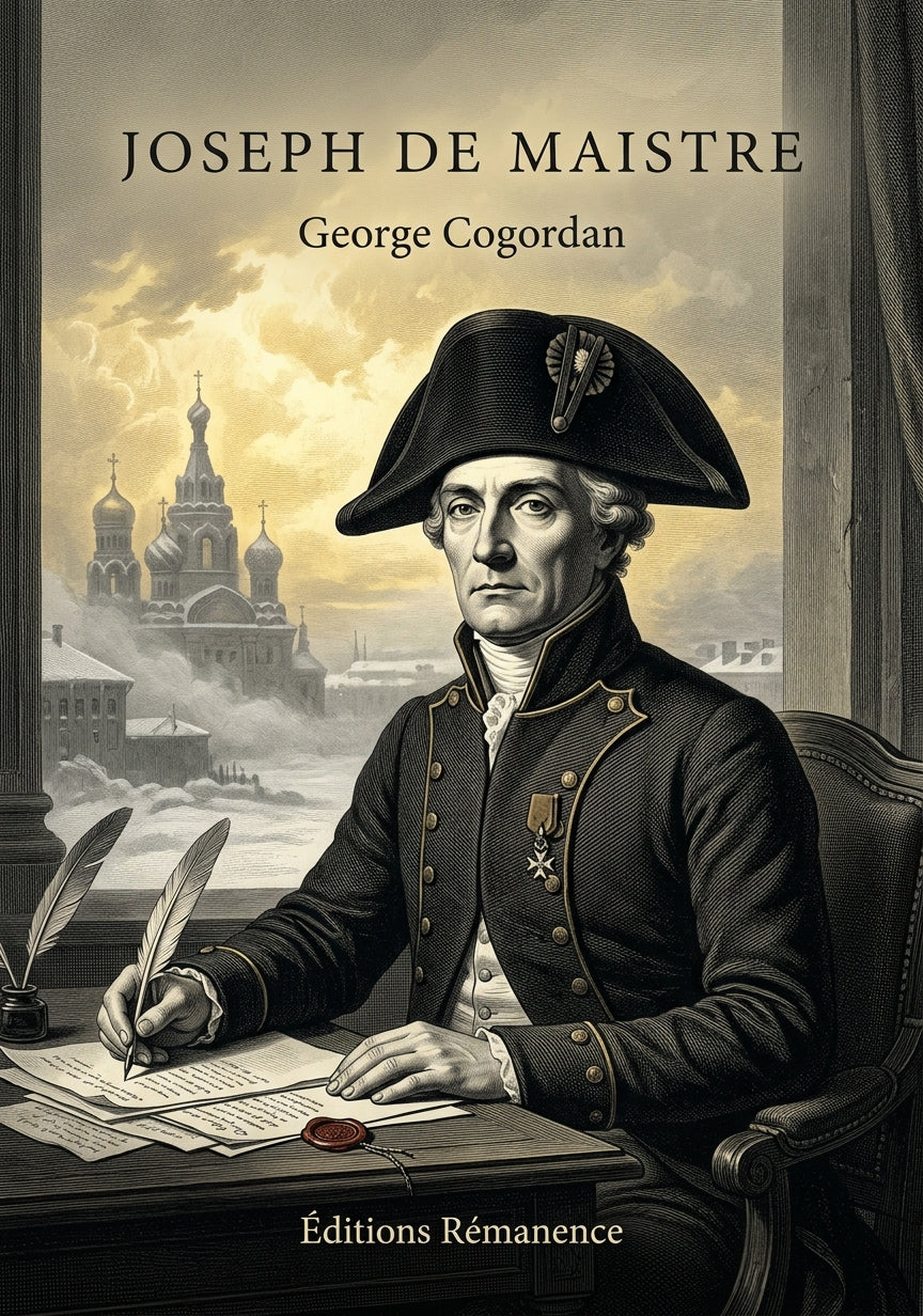 Livre Joseph de Maistre par George Cogordan - Couverture - Editions Remanence