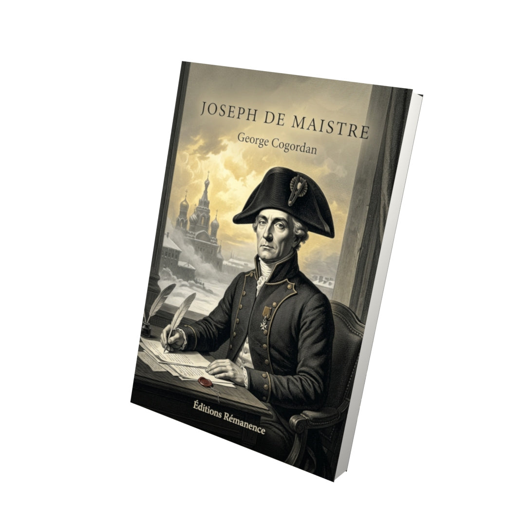 Livre Joseph de Maistre par George Cogordan - Vue 3D - Editions Remanence