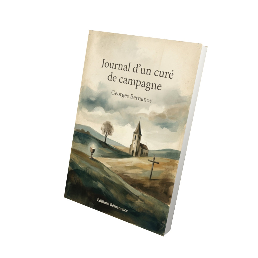 Livre Journal d'un curé de campagne - Georges Bernanos - Vue 3D - Editions Remanence