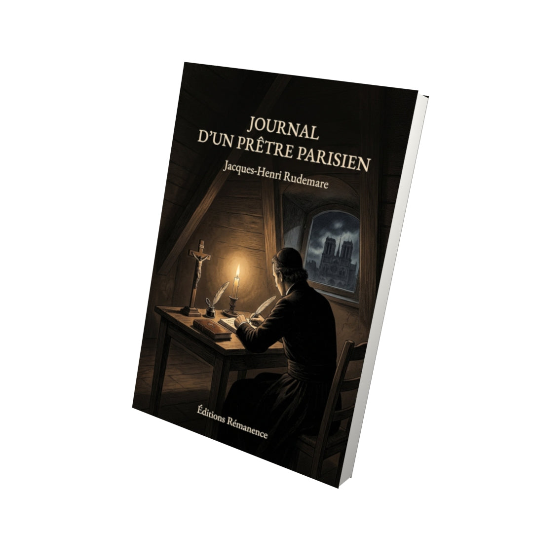 Livre Journal d'un prêtre parisien - Jacques-Henri Rudemare - Vue 3D - Editions Remanence