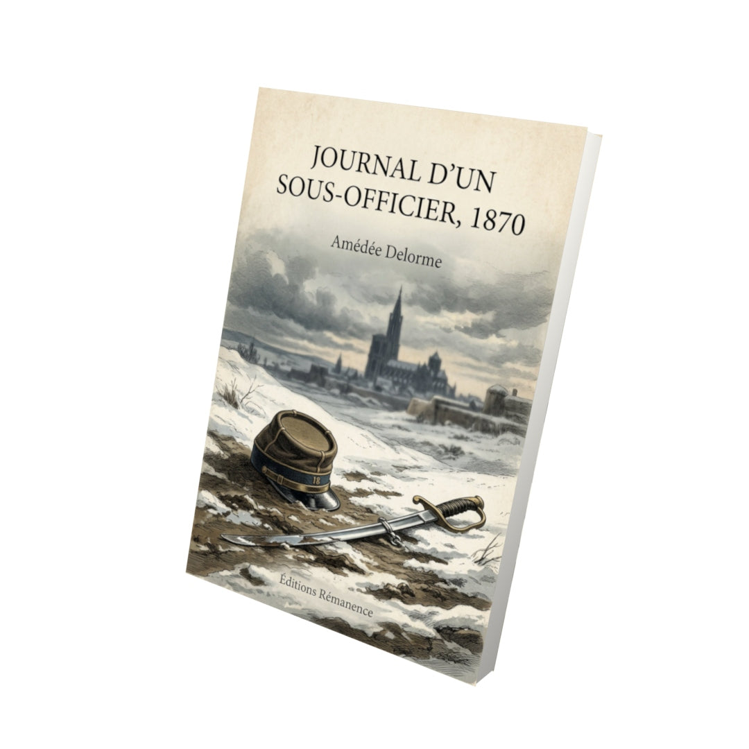 Livre Journal d'un sous-officier, 1870 - Amédée Delorme - Vue 3D - Editions Remanence