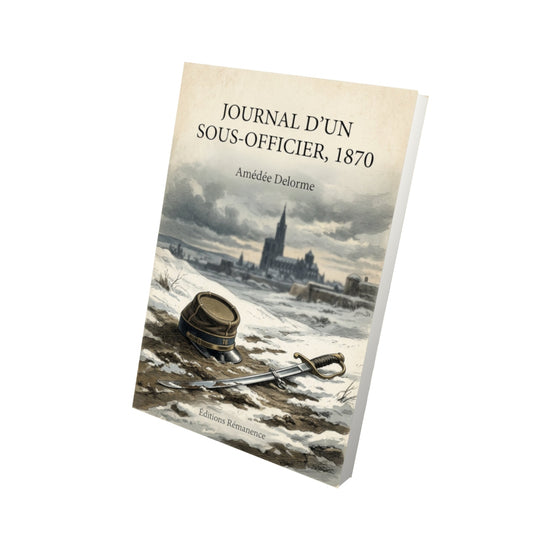 Livre Journal d'un sous-officier, 1870 - Amédée Delorme - Vue 3D - Editions Remanence