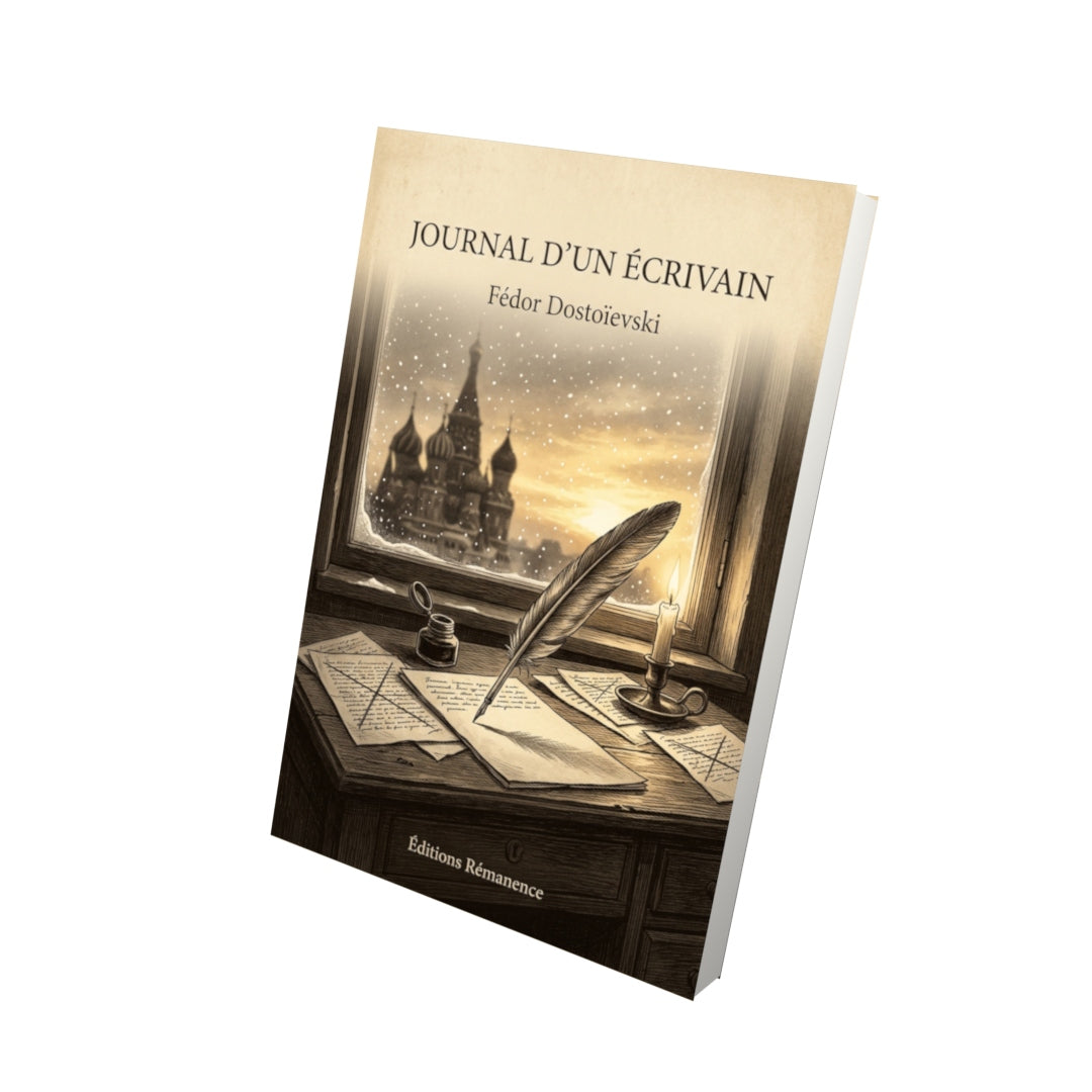 Livre Journal d’un écrivain par Fédor Dostoïevski - Vue 3D - Editions Remanence