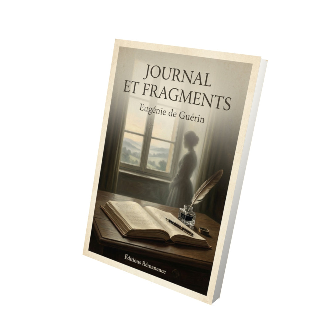 Livre Journal et fragments - Eugénie de Guérin - Vue 3D - Editions Remanence