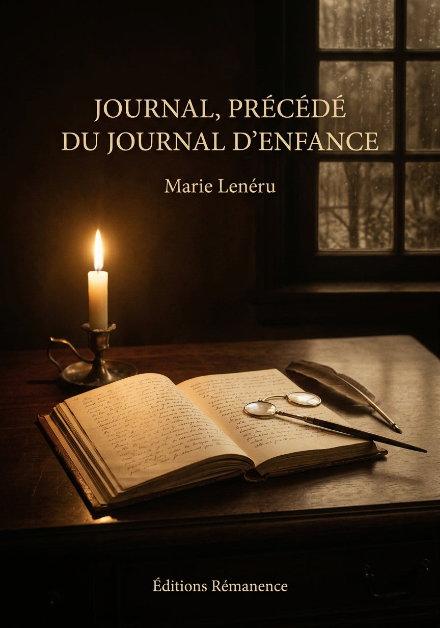 Livre Journal, précédé du Journal d'enfance par Marie Lenéru - Couverture - Editions Remanence