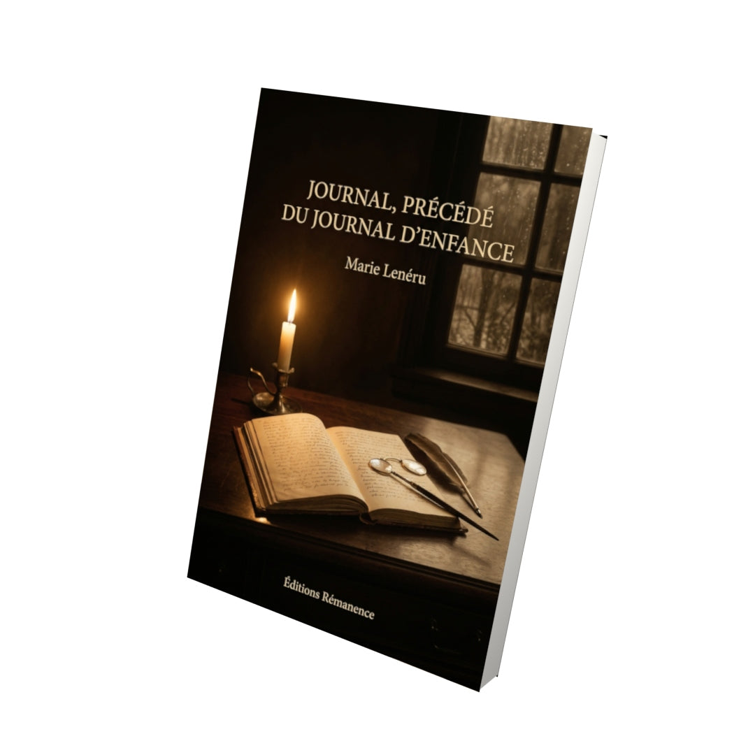 Livre Journal, précédé du Journal d'enfance par Marie Lenéru - Vue 3D - Editions Remanence