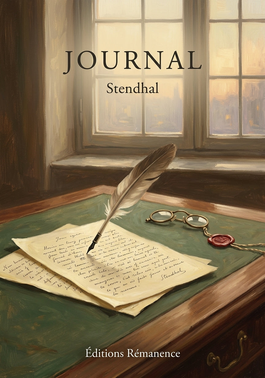 Livre Journal par Stendhal - Couverture - Editions Remanence
