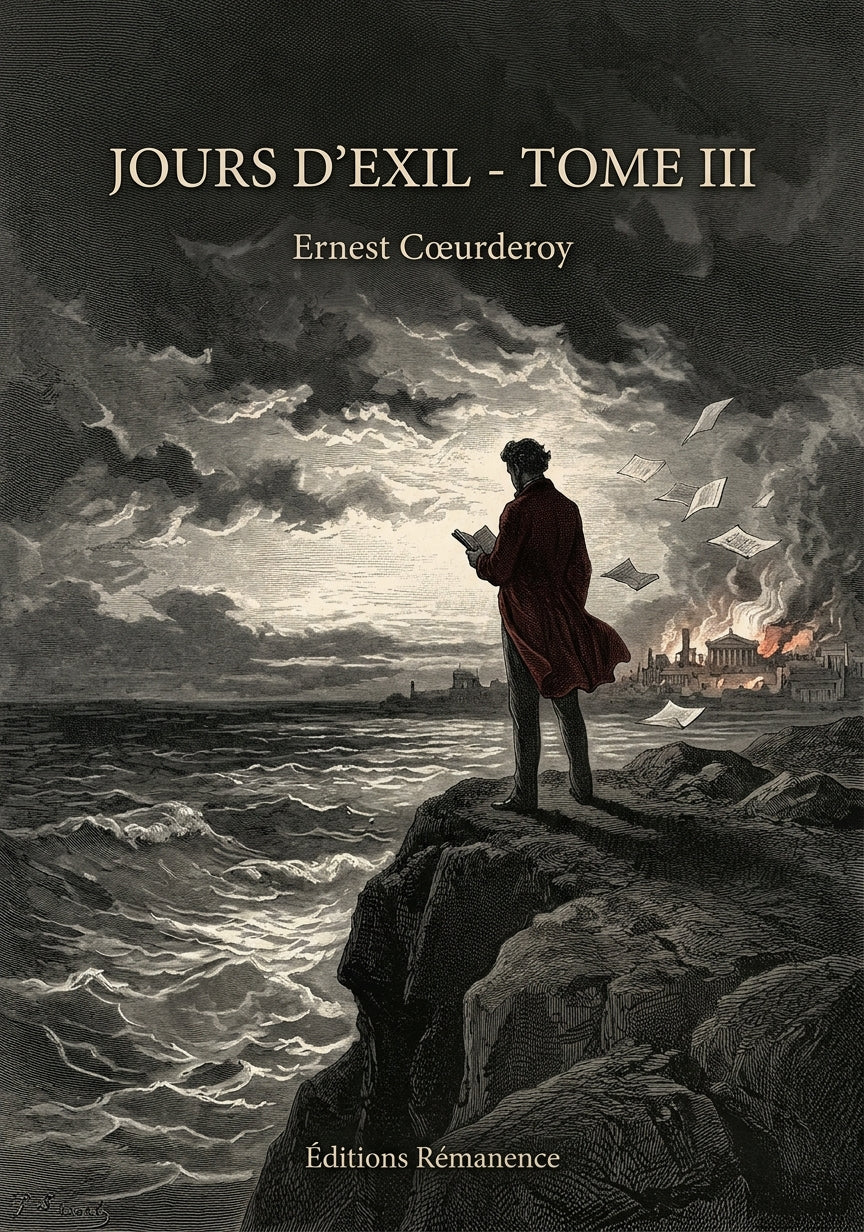Livre Jours d'exil - Tome III par Ernest Cœurderoy - Couverture - Editions Remanence