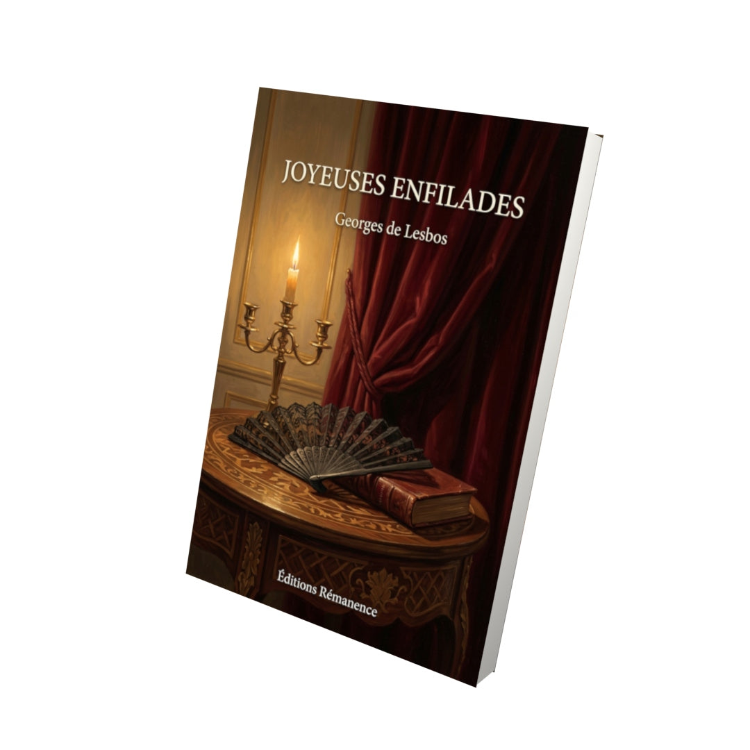 Livre Joyeuses enfilades par Georges de Lesbos - Vue 3D - Editions Remanence