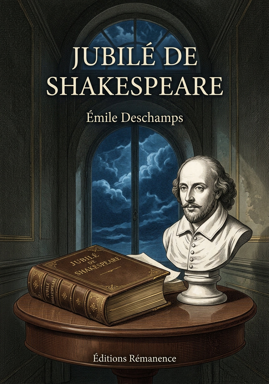 Livre Jubilé de Shakespeare par Émile Deschamps - Couverture - Editions Remanence