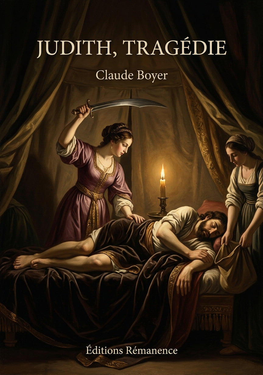 Livre Judith, tragédie par Claude Boyer - Couverture - Editions Remanence