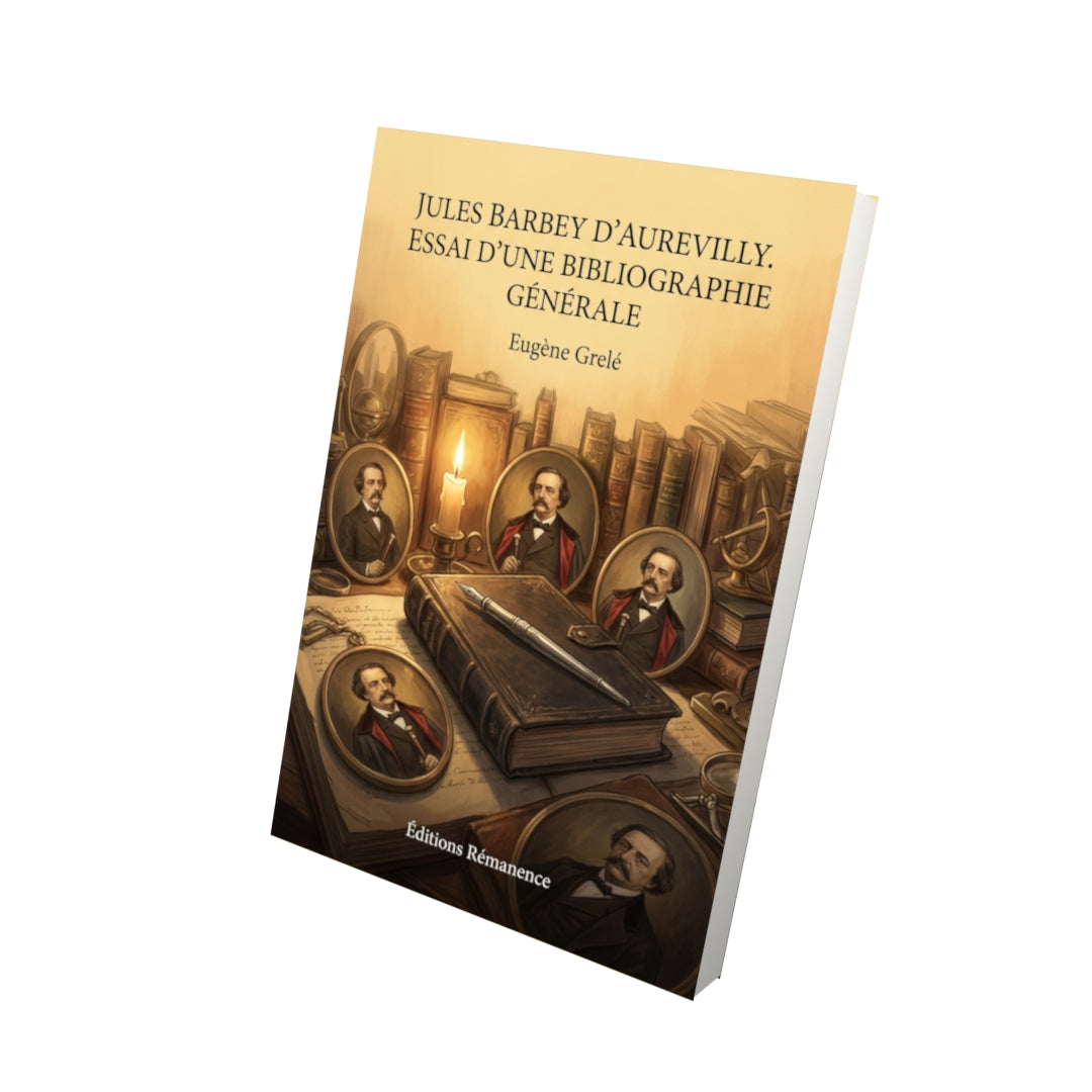 Livre Jules Barbey d’Aurevilly. Essai d’une bibliographie générale par Eugène Grelé - Vue 3D - Editions Remanence