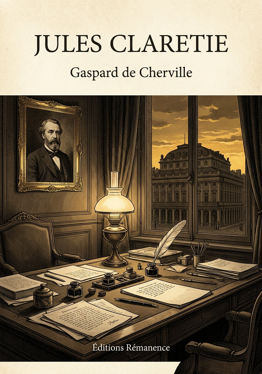 Livre Jules Claretie par Gaspard de Cherville - Couverture - Editions Remanence