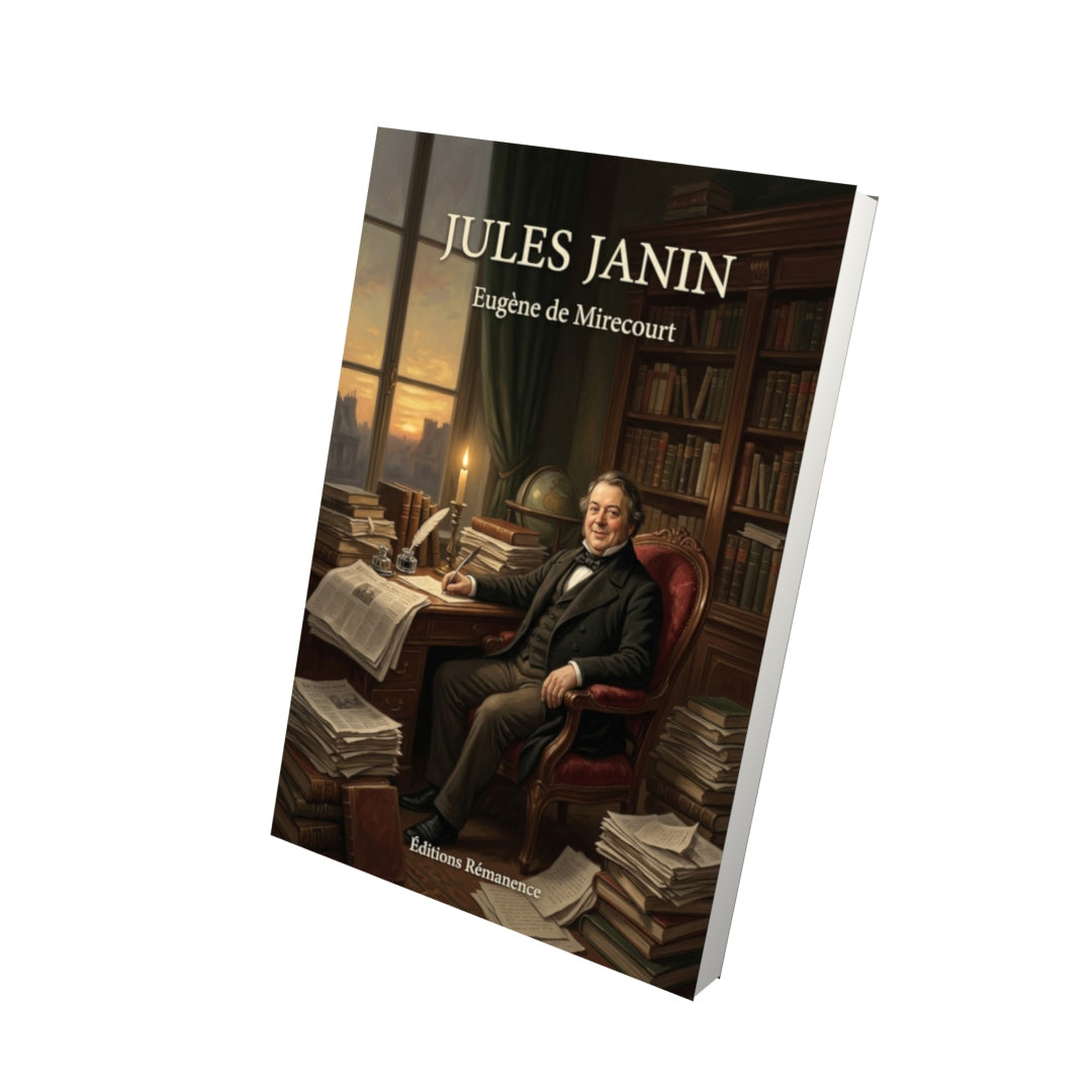 Livre Jules Janin par Eugène de Mirecourt - Vue 3D - Editions Remanence