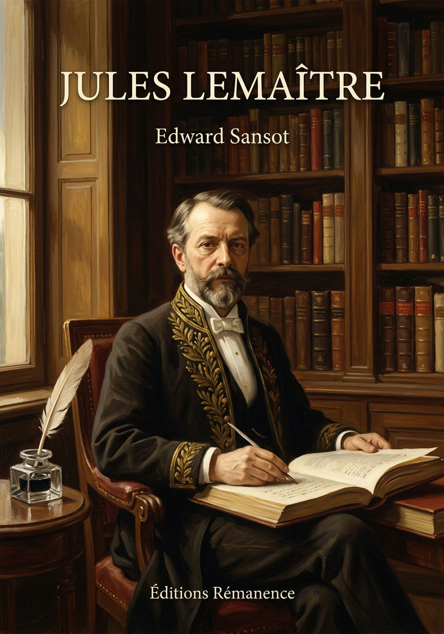 Livre Jules Lemaître par Edward Sansot - Couverture - Editions Remanence