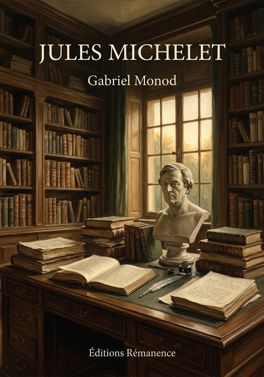 Livre Jules Michelet par Gabriel Monod - Couverture - Editions Remanence
