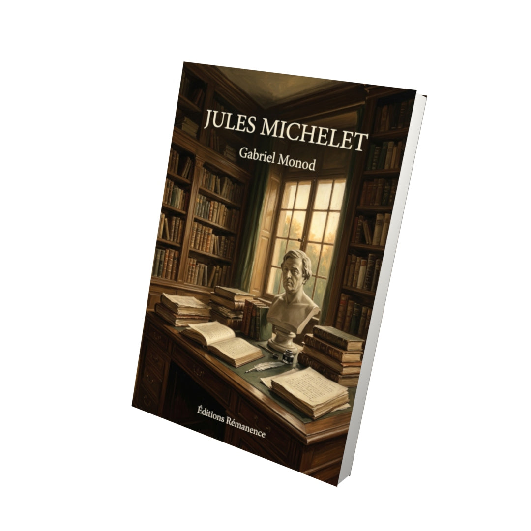 Livre Jules Michelet par Gabriel Monod - Vue 3D - Editions Remanence