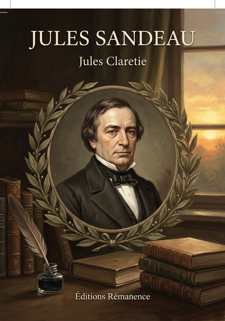Livre Jules Sandeau par Jules Claretie - Couverture - Editions Remanence