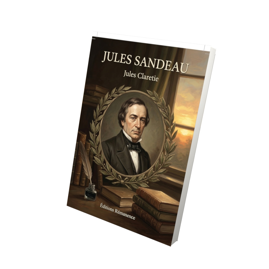 Livre Jules Sandeau par Jules Claretie - Vue 3D - Editions Remanence