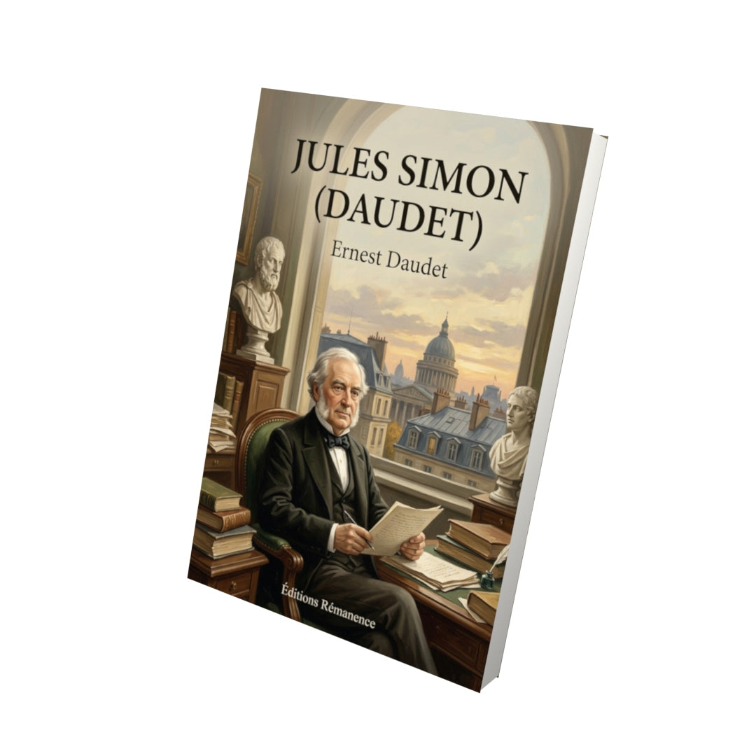 Livre Jules Simon (Daudet) par Ernest Daudet - Vue 3D - Editions Remanence