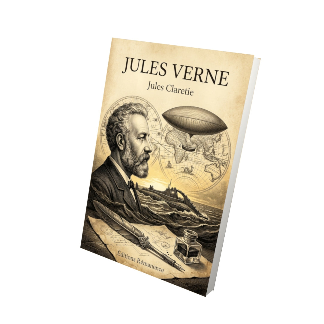 Livre Jules Verne par Jules Claretie - Vue 3D - Editions Remanence