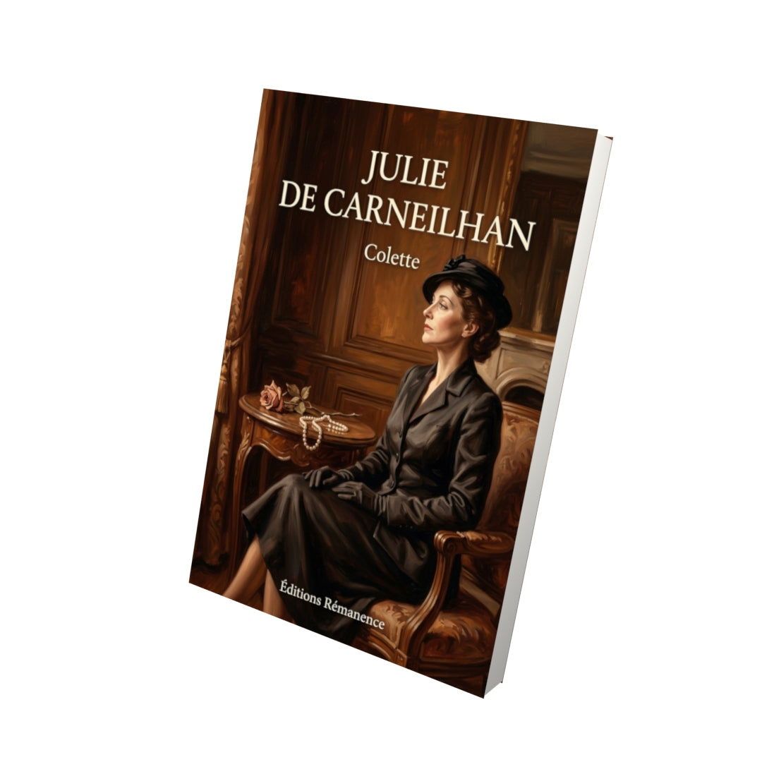 Livre Julie de Carneilhan par Colette - Vue 3D - Editions Remanence