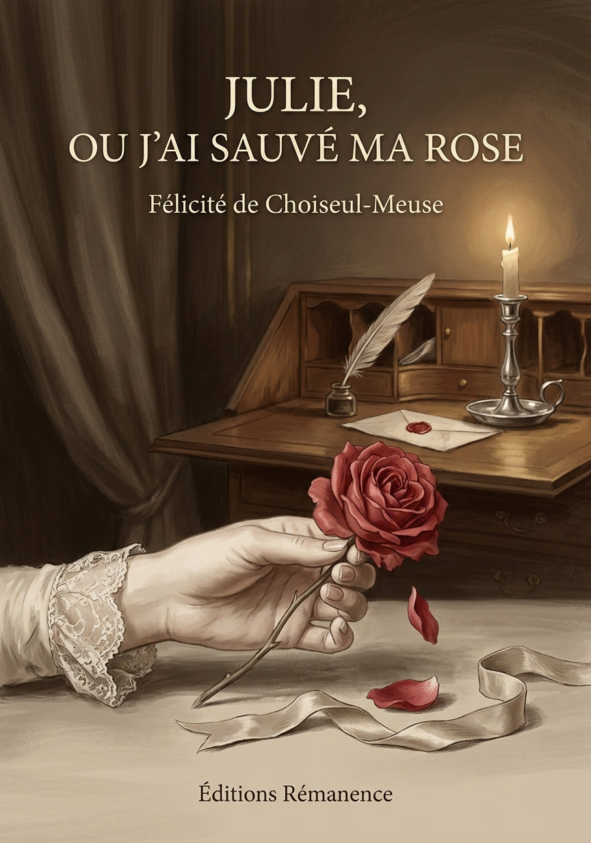 Livre Julie, ou J’ai sauvé ma rose par Félicité de Choiseul-Meuse - Couverture - Editions Remanence