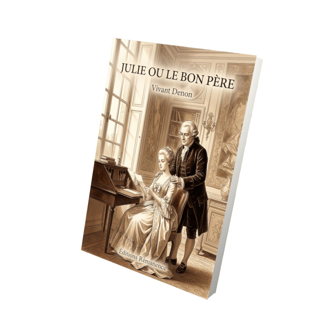 Livre Julie ou Le Bon Père par Vivant Denon - Vue 3D - Editions Remanence