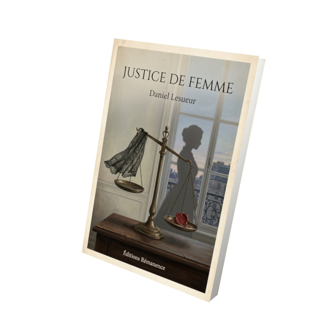 Livre Justice de femme - Daniel Lesueur - Vue 3D - Editions Remanence
