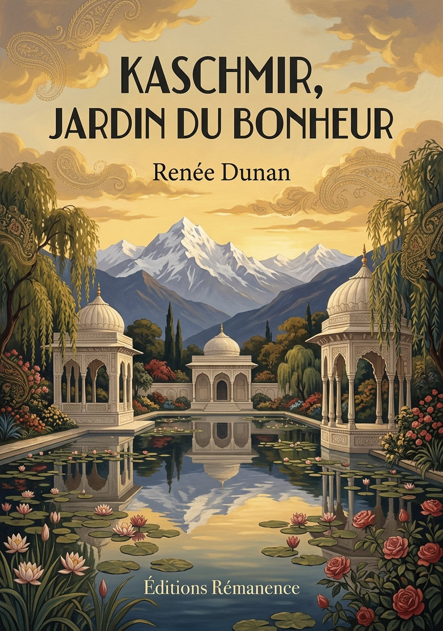 Livre Kaschmir, jardin du bonheur par Renée Dunan - Couverture - Editions Remanence