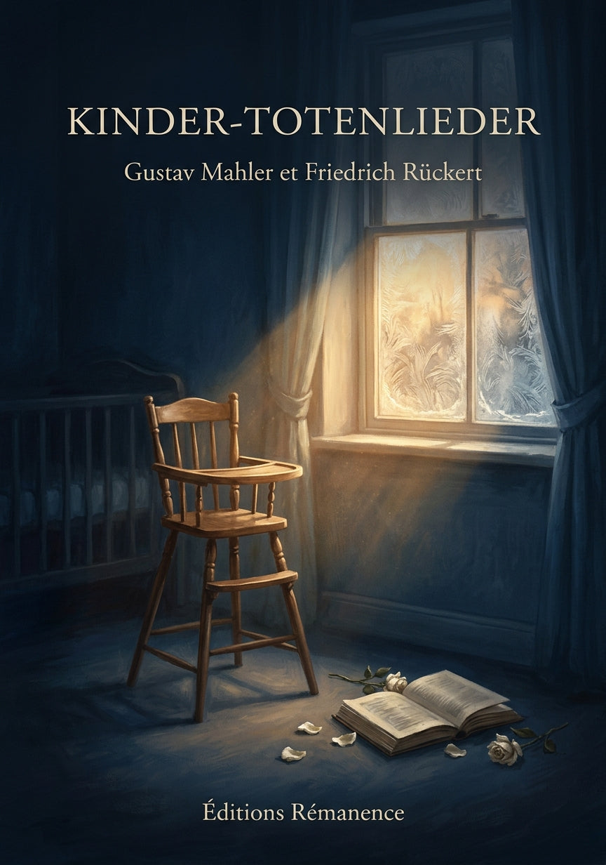 Livre Kinder-Totenlieder par Gustav Mahler et Friedrich Rückert - Couverture - Editions Remanence