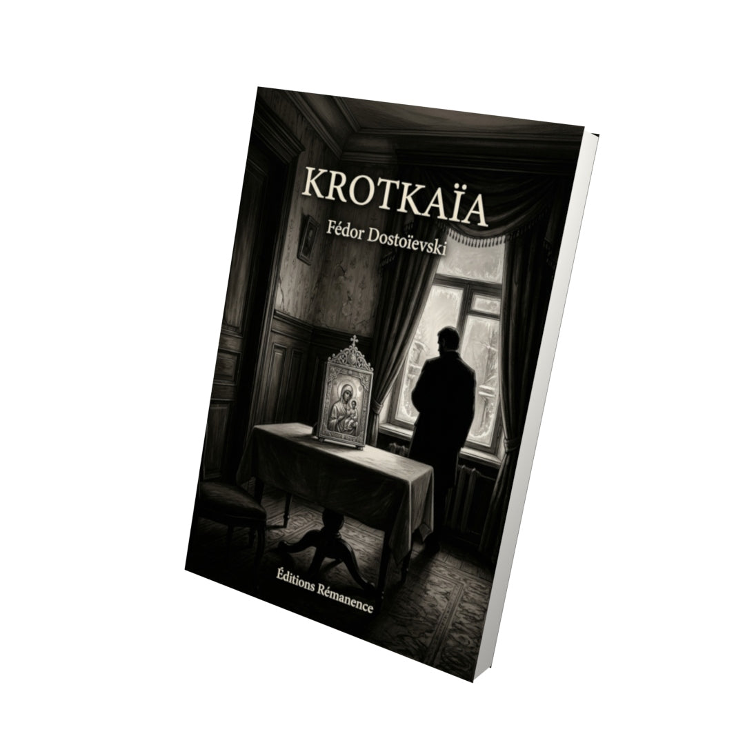 Livre Krotkaïa par Fédor Dostoïevski - Vue 3D - Editions Remanence