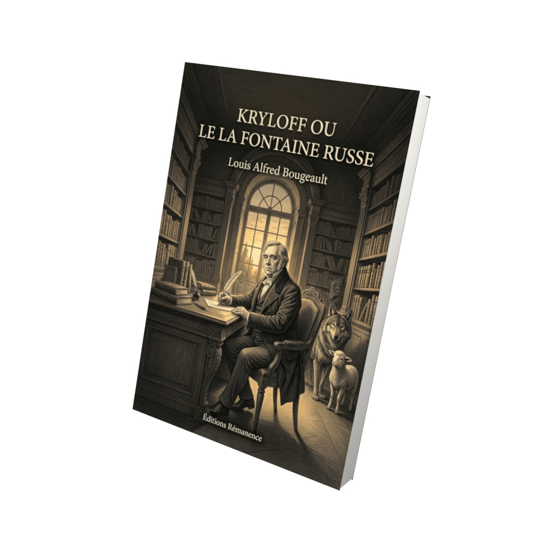 Livre Kryloff ou le La Fontaine russe par Louis Alfred Bougeault - Vue 3D - Editions Remanence