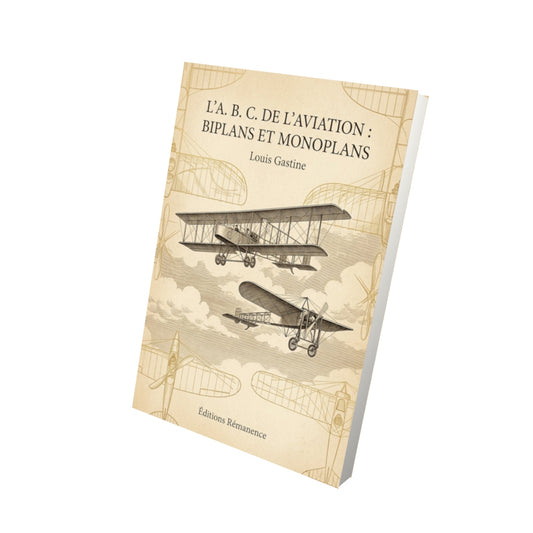 Livre L'A. B. C. de l'aviation : Biplans et monoplans - Louis Gastine - Vue 3D - Editions Remanence