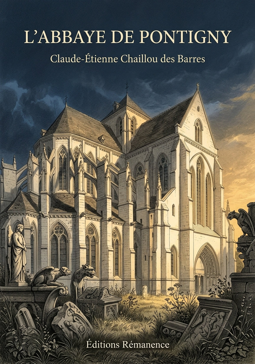 Livre L'abbaye de Pontigny par Claude-Étienne Chaillou des Barres - Couverture - Editions Remanence