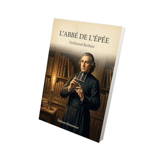 Livre L'Abbé de l'Épée - Ferdinand Berthier - Vue 3D - Editions Remanence