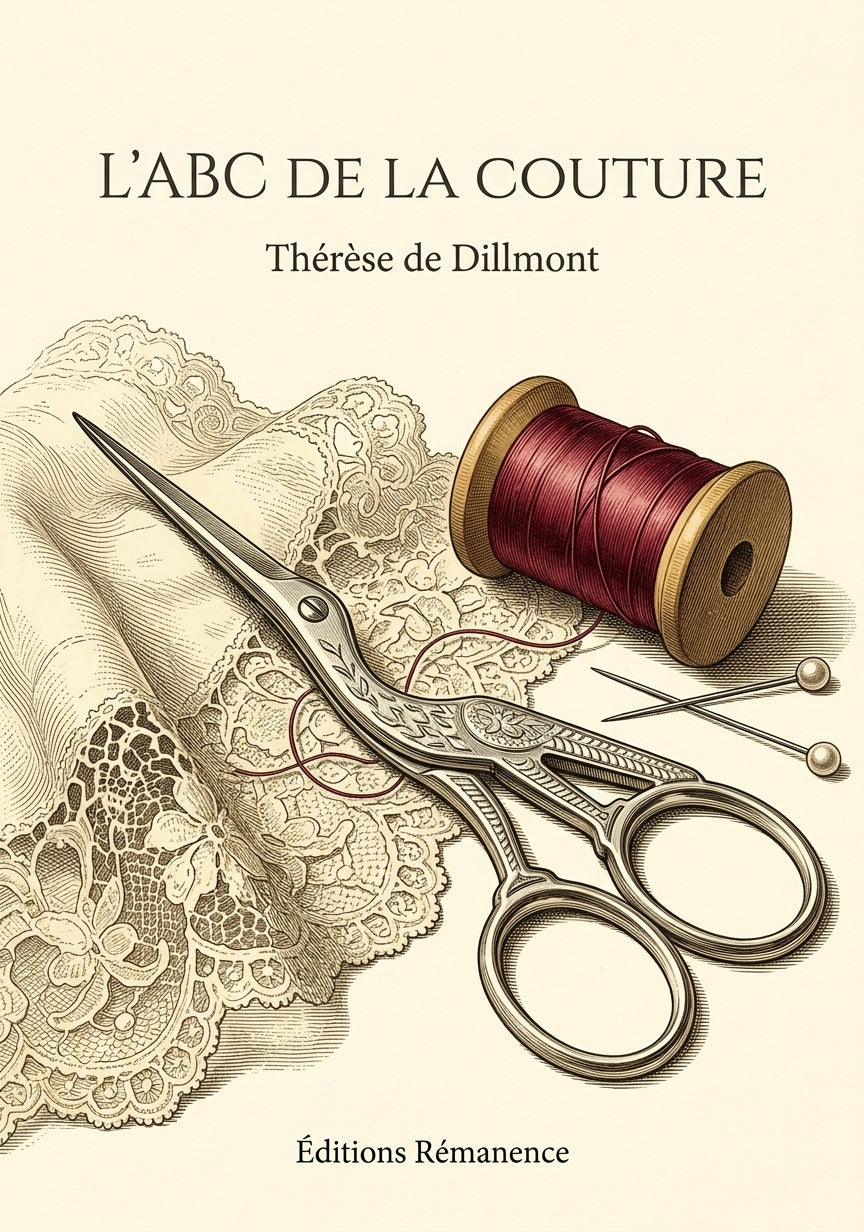 Livre L'ABC de la Couture par Thérèse de Dillmont - Couverture - Editions Remanence