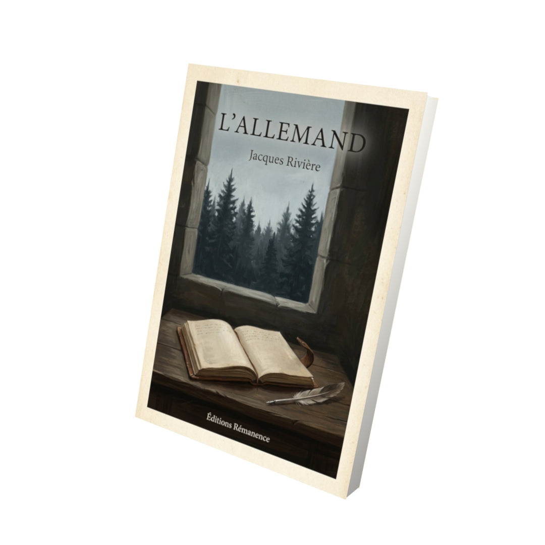 Livre L'Allemand - Jacques Rivière - Vue 3D - Editions Remanence