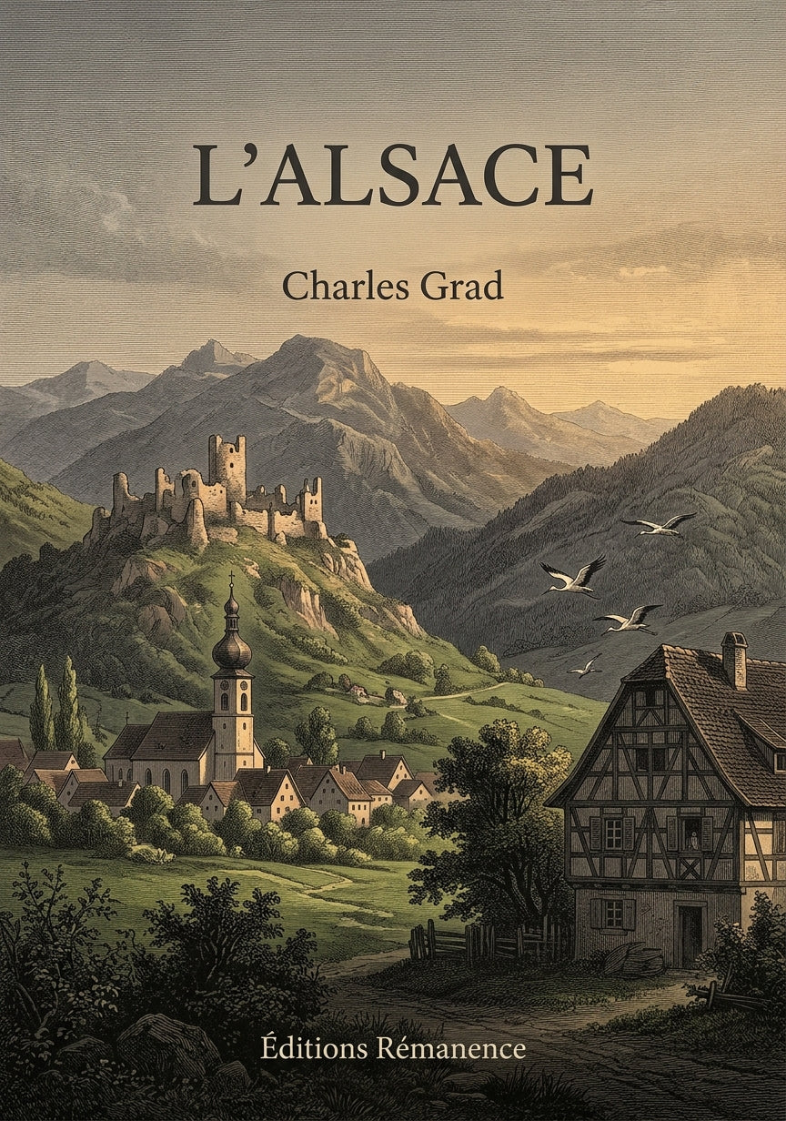 Livre L'Alsace par Charles Grad - Couverture - Editions Remanence