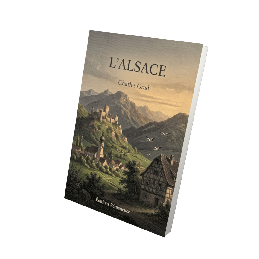 Livre L'Alsace par Charles Grad - Vue 3D - Editions Remanence