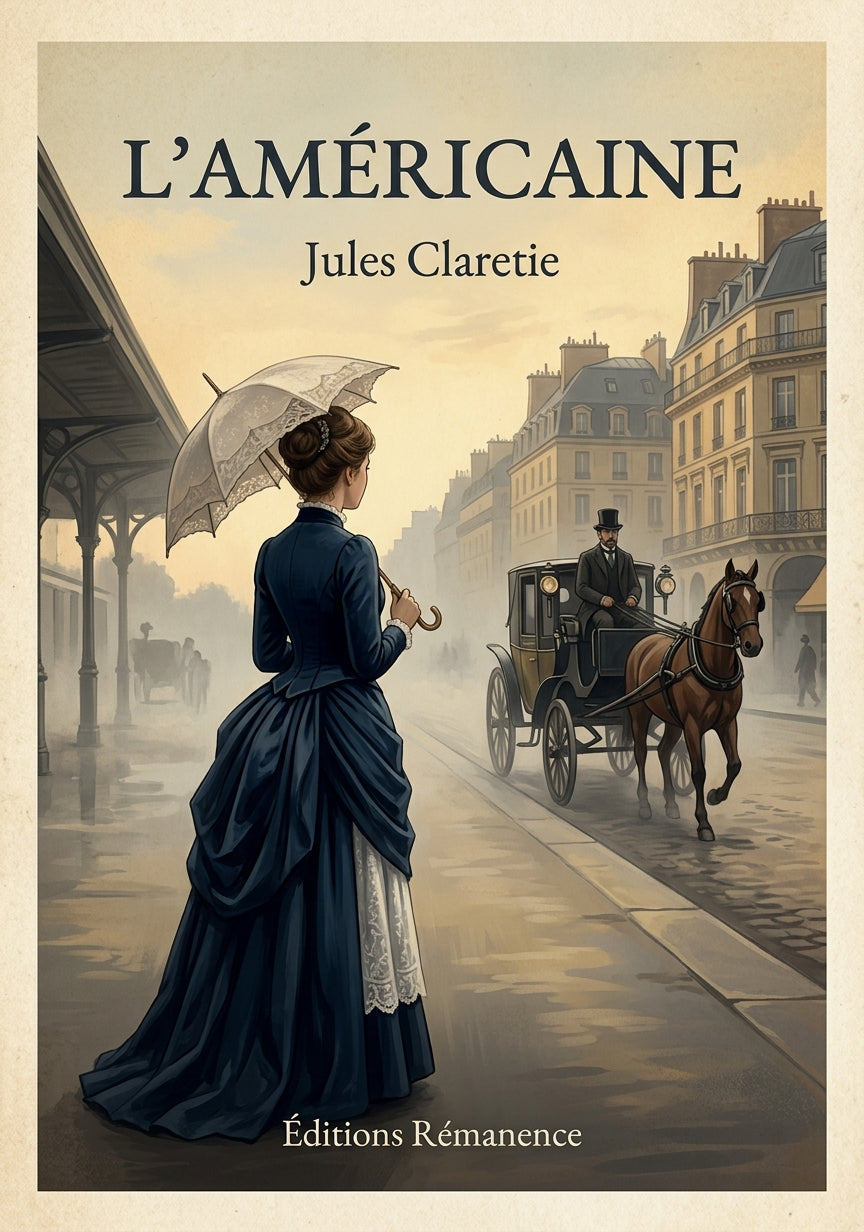 L'américaine - Jules Claretie (Couverture)