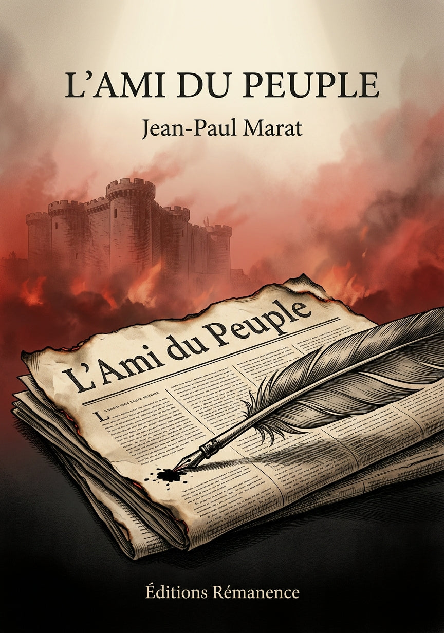 Livre L'Ami du Peuple par Jean-Paul Marat - Couverture - Editions Remanence
